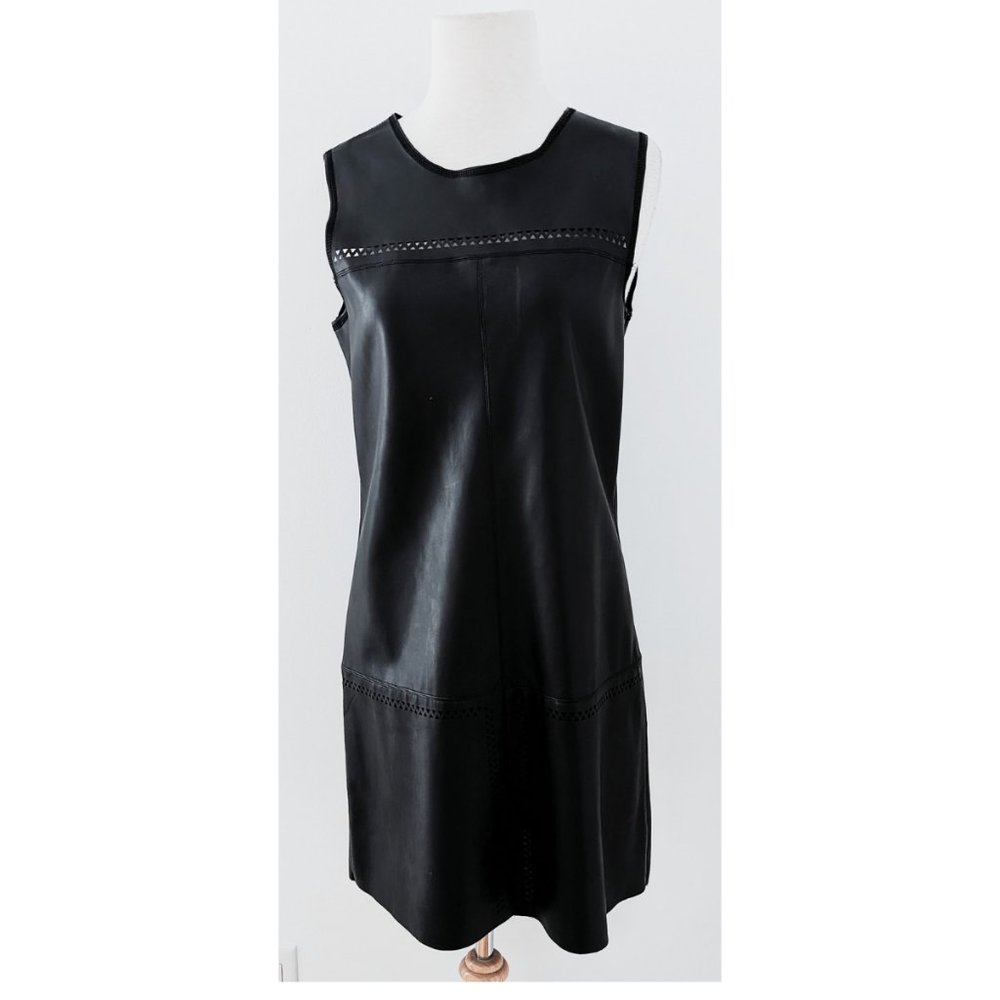 Pleather black dress